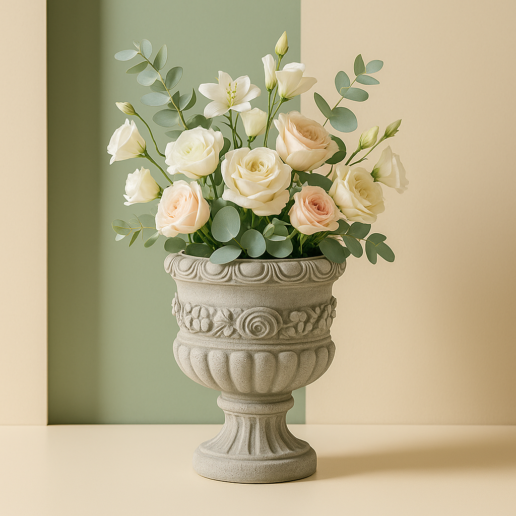 Elegant garden vase